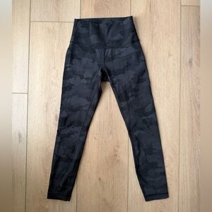 lululemon athletica Black Camo Leggings